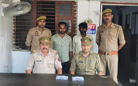 Etah News : एक करोड़ से अधिक की साइबर ठगी करने वाले दो शातिर ठग गिरफ्तार