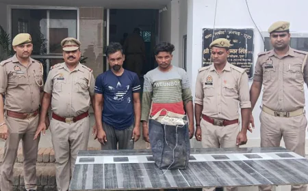 पुलिस को बड़ी सफलता, चोरी के माल के साथ दो अभियुक्त गिरफ्तार