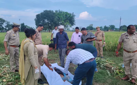 Kasganj Crime News : पत्नी को मक्के के खेत मे लेजा कर की हत्या, लव मैरिज का अंत, थाने में किया समर्पण