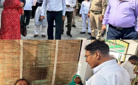 Mainpuri News : जिलाधिकारी का औचक निरीक्षण: कई अधिकारी-कर्मचारी गैरहाज़िर, वेतन रोकने के आदेश