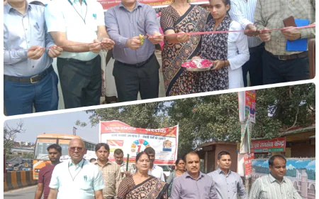 Kasganj news मुख्य विकास अधिकारी कासगंज ने विशेष संचारी रोग नियंत्रण एवं दस्तक अभियान का फीता काटकर किया शुभारंभ