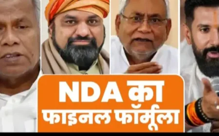 Bihar Election 2025: NDA में सीट बंटवारे पर बनी सहमति, JDU-BJP बराबरी पर, चिराग को बड़ा ऑफर