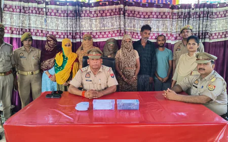 Kasganj news कासगंज पुलिस द्वारा  बाबरिया गिरोह को किया गिरफ्तार, भेजा जेल