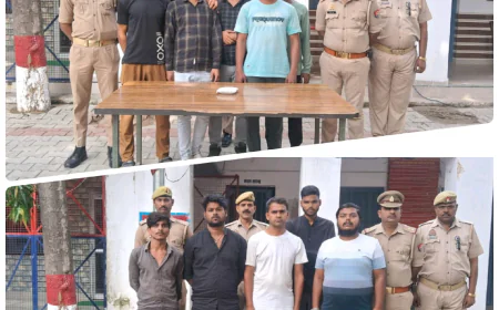 Kasganj news गंजडुण्डवारा पुलिस द्वारा जुआ खेलते हुए 10 अभियुक्तगण को किया गिरफ्तार