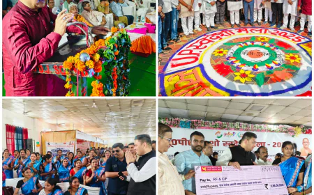 Etah News : जिला पंचायत परिसर में यूपी ट्रेड शो स्वदेशी मेले का शुभारंभ