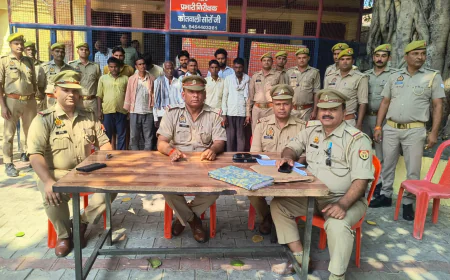Kasganj news गैंगस्टर एक्ट के अभियोग में फरार 10 अभियुक्तों को सोरों पुलिस ने किया गिरफ्तार