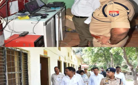 मैनपुरी में UPSC (PCS) परीक्षा- DM और SP ने लिया केंद्रों का जायजा, 3571 अभ्यर्थी  अनुपस्थित