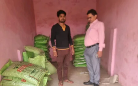 जिला कृषि अधिकारी ने की छापामार कार्रवाई