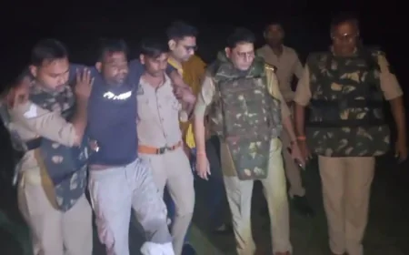 पुलिस मुठभेड में वांछित अपराधी गिरफ्तार, पैर में लगी गोली, साथी फरार