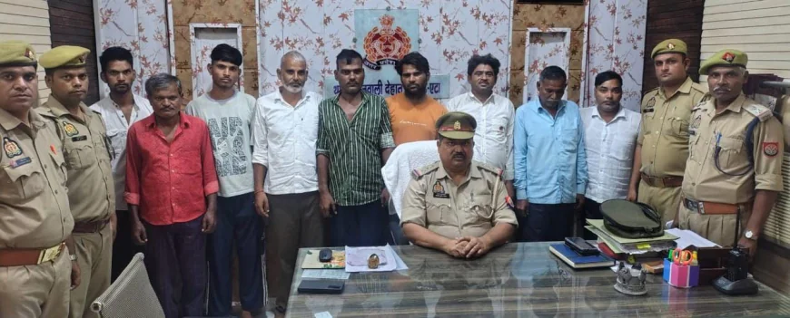 कोतवाली देहात  द्वारा 9 एनबीडब्ल्यू वारंटी अभियुक्तों को किया गिरफ्तार