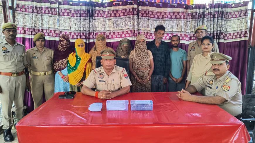 Kasganj news कासगंज पुलिस द्वारा  बाबरिया गिरोह को किया गिरफ्तार, भेजा जेल