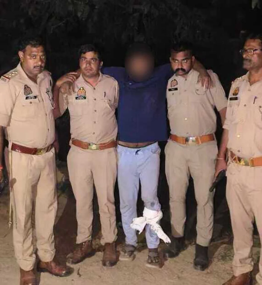 Farrukhabad News : पुलिस मुठभेड़ में दहशत फैलाने वाला घायल,तीन गिरफ्तार