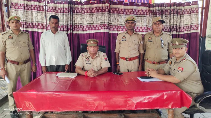 Kasganj news कासगंज पुलिस द्वारा गैंगस्टर एक्ट के अभियोग में वांछित गैंग के सरगना को किया गिरफ्तार