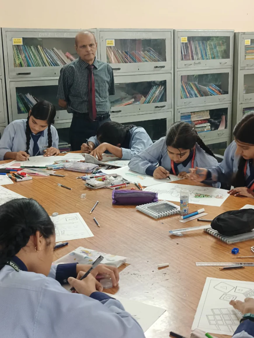 सी.पी. विद्या निकेतन में चित्रकला प्रतियोगिता का आयोजन।