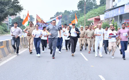 Kasganj news कासगंज पुलिस द्वारा किया गया “रन फॉर यूनिटी” का भव्य आयोजन