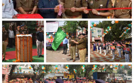 Etah News : यातायात माह का शुभारंभ — एटा में निकली यातायात जागरूकता रैली