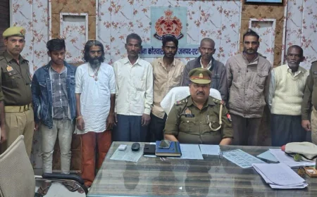 Etah News :-पुलिस द्वारा 08 एनबीडब्ल्यू वारंटी अभियुक्तों को गिरफ्तार किया