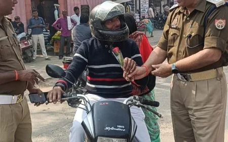 यातायात जागरूकता अभियान, 138 वाहनों के चालान, ₹1.63 लाख का जुर्माना वसूला