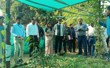 भारतीय प्रशासनिक सेवा के प्रशिक्षु अधिकारियों ने विकासखंड अवागढ़ में किया क्षेत्रीय अध्ययन