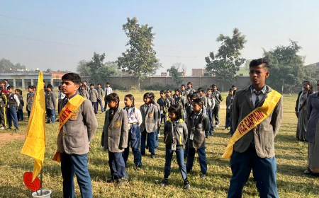 एन के एकेडमी मे वालदिवस के शुभ अवसर विभिन खेलकूद कार्यक्रम आयोजित