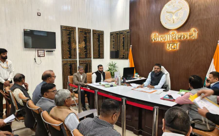 ग्राउंड ब्रेकिंग सेरेमनी-05 के लक्ष्य पूर्ति हेतु समीक्षा बैठक आयोजित