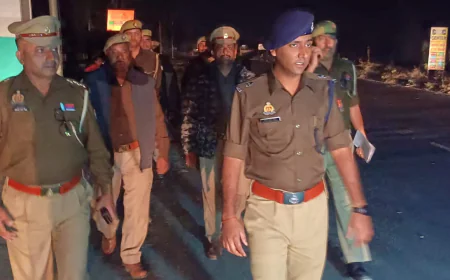 अपर पुलिस अधीक्षक नगर द्वारा सघन पैदल गश्त: शांति और सुरक्षा को सुदृढ़ करने का प्रयास