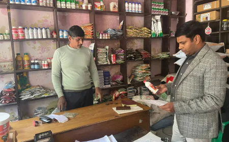 फिरोजाबाद /शिकोहाबाद में कृषि विभाग की कार्रवाई: कीटनाशकों की गुणवत्ता सुनिश्चित करने के लिए छापेमारी