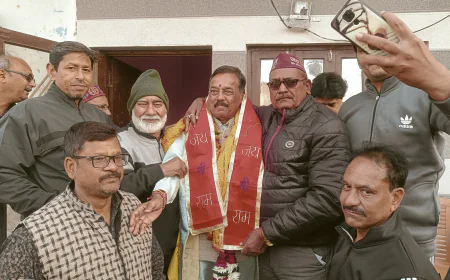 प्रमोद गुप्ता  के भाजपा के  जिलाध्यक्ष बनने पर निषाद पार्टी ने किया अभिनंदन