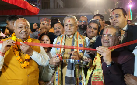 मेला मार्गशीर्ष का  कैबिनेट मंत्री लक्ष्मी नारायण चौधरी द्वारा फीता काटकर किया शुभारंभ