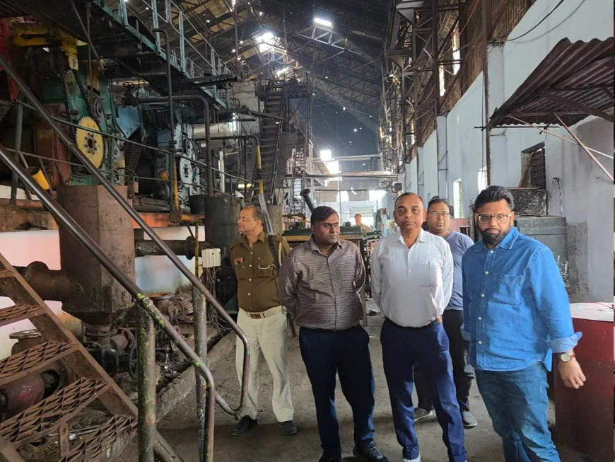 चीनी मिल में पेराई सत्र की तैयारियां जोरो पर।   -प्रधान प्रबंधक ने किया निरीक्षण