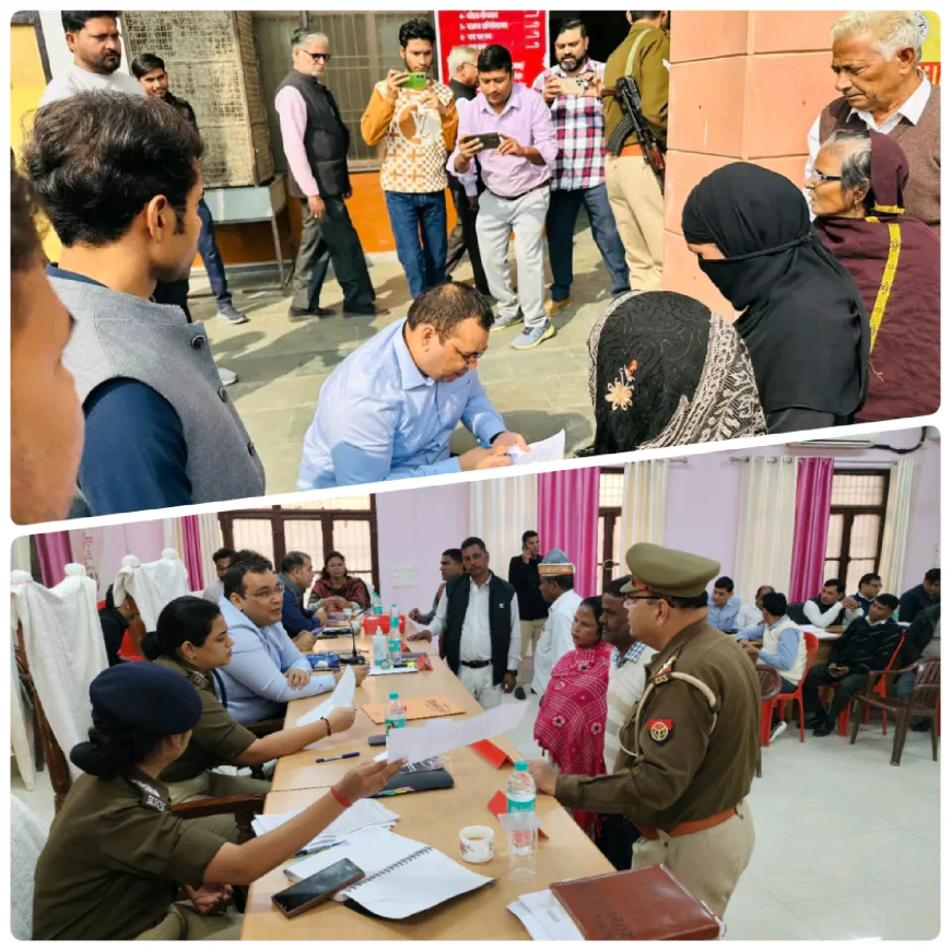 Kasganj news  कासगंज पर डी एम की अध्यक्षता में हुआ तहसील समाधान दिवस कासगंज में 52 प्रार्थना पत्र प्राप्त, 05 मौके पर ही निस्तारित।