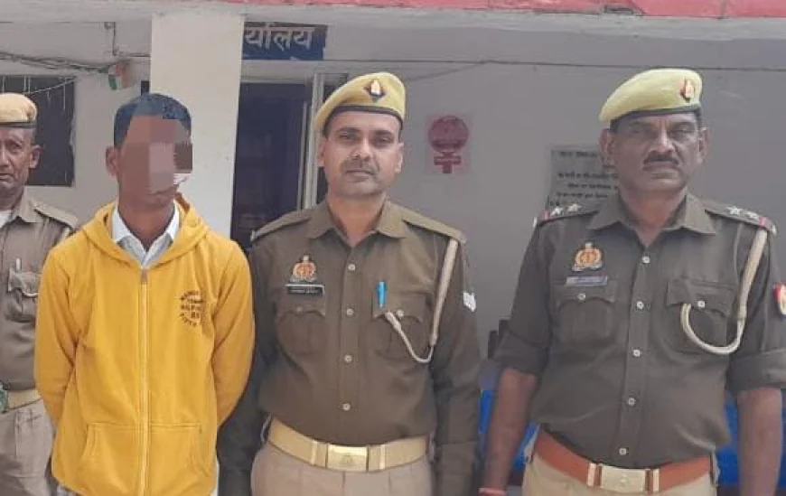 Kasganj news पोक्सो एक्ट में वांछित अभियुक्त  को कासगंज पुलिस ने किया गिरफ्तार