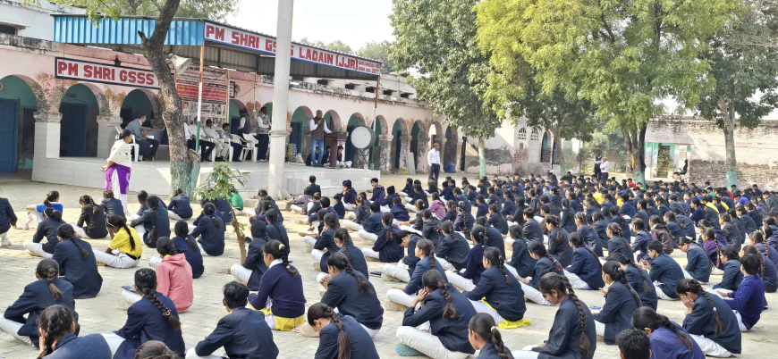 Commendable Initiative:   125 (80+45) sweaters and 45 pairs of shoes distributed among needy students.