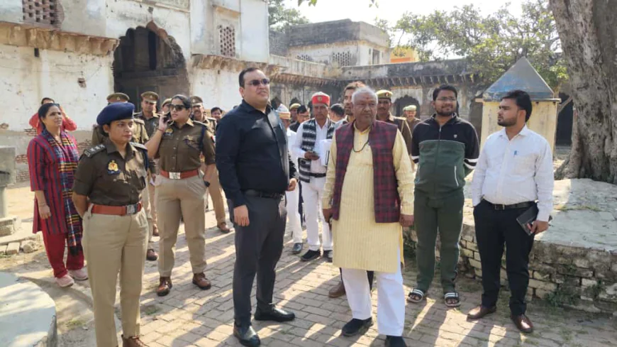 Kasganj news  एम व एस पी ने मेला मार्गशीर्ष का स्थलीय निरीक्षण कर संबंधित अधिकारियों को दिए आवश्यक दिशा निर्देश