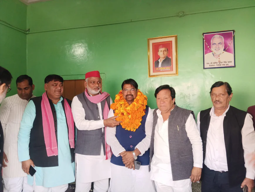 SIR प्रभारी बनाए जाने के बाद एटा में लोधी राकेश राजपूत का जोरदार स्वागत