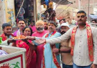 Kasganj news अमांपुर में शौर्य दिवस पर आरएसएस ने किया हनुमान चालीसा का पाठ