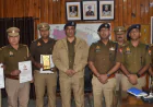 मैनपुरी के 14 पुलिसकर्मी ऐ.डी.जी. जोन आगरा के आदेश पर सम्मानित