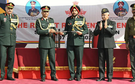 राजपूत रेजिमेंटल सेंटर में 33वीं द्विवर्षीय कॉन्फ्रेंस का सफल आयोजन, कर्नल ऑफ द रेजिमेंट का प्रतिष्ठित पद हस्तांतरित