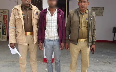 Kasganj news कासगंज पुलिस द्वारा पोक्सो एक्ट के अभियोग में वांछित अभियुक्त  को किया गिरफ्तार
