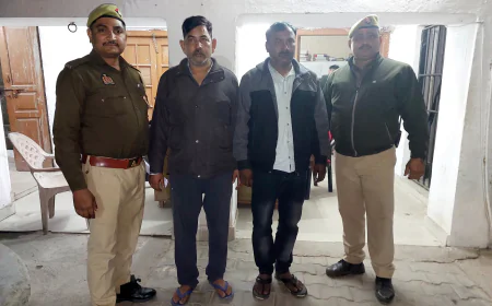 कोतवाली नगर पुलिस को मिली सफलता, केंटर चोरी के दो आरोपी गिरफ्तार