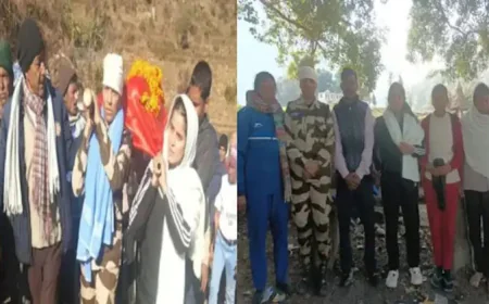 सात बेटियों ने पिता की अर्थी को दिया कंधा, CISF में तैनात बेटी ने मुंडन कराने के बाद दी मुखाग्नि
