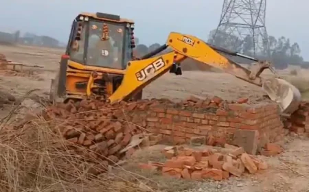 Mainpuri News : वन विभाग की 100 बीघा जमीन से अवैध कब्जा हटा, आश्रम के नाम पर हुआ था निर्माण