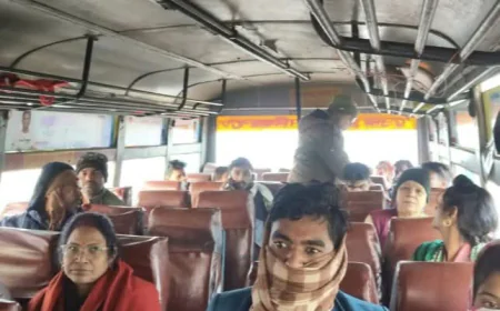 नेशनल हाईवे पर रोडवेज बसों की चेकिंग इटावा रीजन के सचल दल ने आधा दर्जन बस चेक की, 4 बिना टिकट यात्री पकड़े