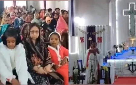 Mainpuri News : हर्षोल्लास के साथ मनाया गया क्रिसमस, चर्च में गूंजी प्रभु यीशु की महिमा