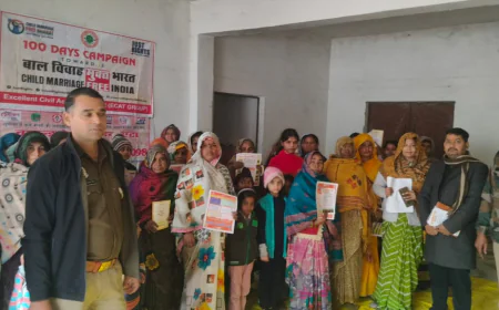 बाल विवाह मुक्त भारत अभियान के तहत एटा में जागरूकता कार्यक्रम