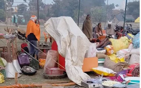 पांचाल घाट पर कल्पवासियों का रेला: श्री राम नगरिया मेले की तैयारियाँ तेज, 10 हज़ार श्रद्धालु पहुंचे