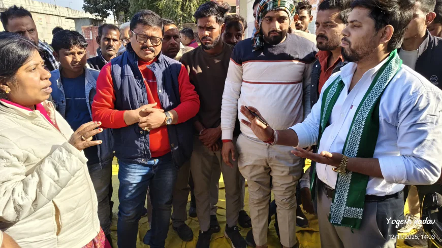 शिकोहाबाद मंडी समिति में कालाबाजारी का आरोप: भारतीय किसान यूनियन का धरना प्रदर्शन