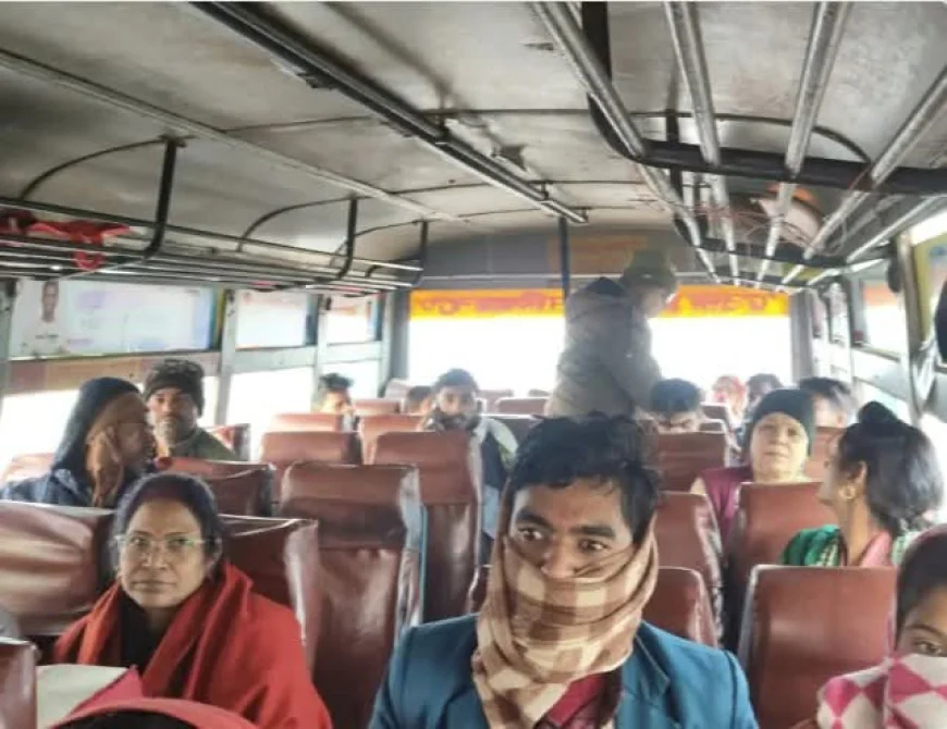 नेशनल हाईवे पर रोडवेज बसों की चेकिंग इटावा रीजन के सचल दल ने आधा दर्जन बस चेक की, 4 बिना टिकट यात्री पकड़े