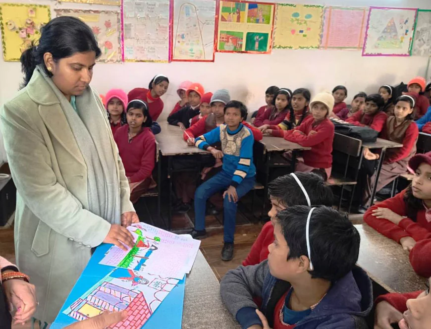 Mainpuri News : सीडीओ नेहा बंधु ने किया कस्तूरबा गांधी स्कूल का औचक निरीक्षण