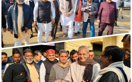 Kasganj news कासगंज मंडी समिति परिसर स्थित गौशाला का किया निरीक्षण।